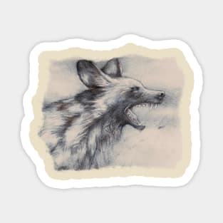 African Painted Dog Sticker